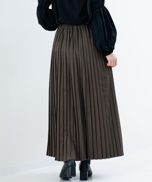 refinedworks(リファインドワークス)の「【refinedworks】秋冬を彩る プリーツチェック柄 スカート(スカート・レディース・ブラウン/グレー・FREE)」の11枚目の写真