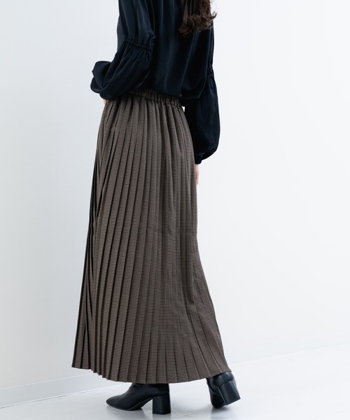 refinedworks(リファインドワークス)の「【refinedworks】秋冬を彩る プリーツチェック柄 スカート(スカート・レディース・ブラウン/グレー・FREE)」の12枚目の写真