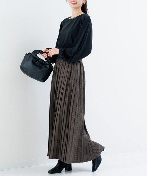 refinedworks(リファインドワークス)の「【refinedworks】秋冬を彩る プリーツチェック柄 スカート(スカート・レディース・ブラウン/グレー・FREE)」の21枚目の写真