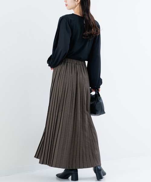 refinedworks(リファインドワークス)の「【refinedworks】秋冬を彩る プリーツチェック柄 スカート(スカート・レディース・ブラウン/グレー・FREE)」の22枚目の写真