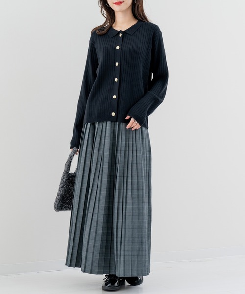 refinedworks(リファインドワークス)の「【refinedworks】秋冬を彩る プリーツチェック柄 スカート(スカート・レディース・ブラウン/グレー・FREE)」の6枚目の写真