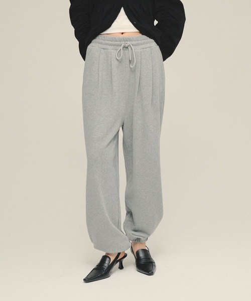 セール】【eL】Sweat Gather Pants/581453（スウェットパンツ）｜eL