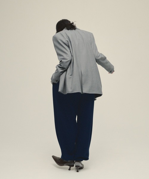 eL（エル）の「【eL】Sweat Gather Pants/581453（スウェットパンツ・レディース・ネイビー/グレー・FREE）」の8枚目の写真