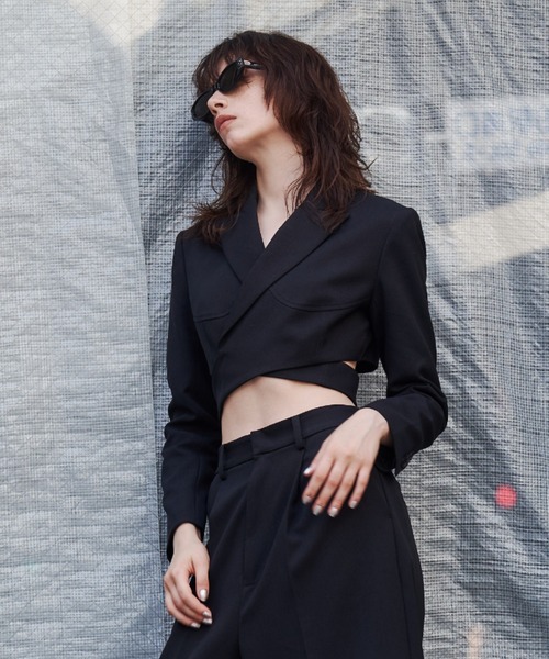 セール】CROSS SHORT JACKET/クロスショートジャケット（テーラード