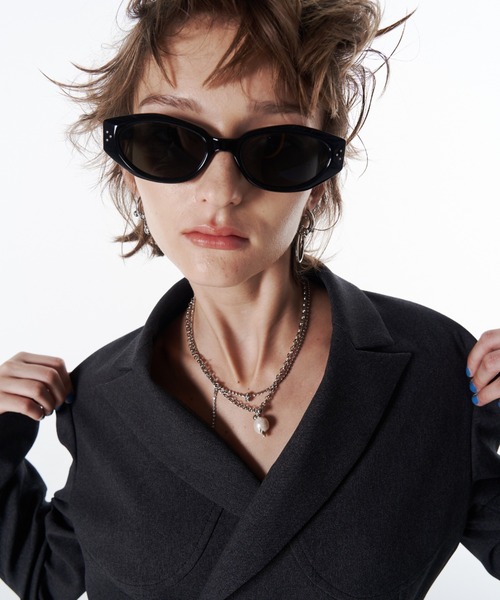 JOSE MOON(ジョゼムーン)の「CROSS SHORT JACKET/クロスショートジャケット(テーラードジャケット・レディース・チャコールグレー/ブラック・38/36)」の20枚目の写真