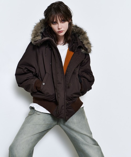 AIVER（アイバー）の「AIVER　N-2Bフライトブルゾン（ミリタリージャケット・メンズ・ブラック/カーキ/ブラウン・SMALL/MEDIUM/LARGE）」の20枚目の写真