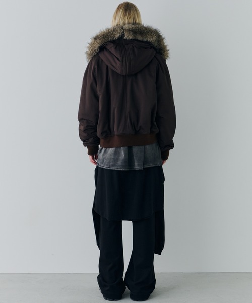 AIVER（アイバー）の「AIVER　N-2Bフライトブルゾン（ミリタリージャケット・メンズ・ブラック/カーキ/ブラウン・SMALL/MEDIUM/LARGE）」の8枚目の写真