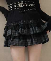 Ulysses（ユリシス）の「チェック柄ティアードミニスカート（スカート）」