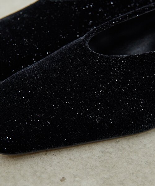 GALLARDAGALANTE（ガリャルダガランテ）の「【2.718】ベロアフラットシューズ（パンプス・レディース・ブラウン/ブラック・36/37/38）」の4枚目の写真