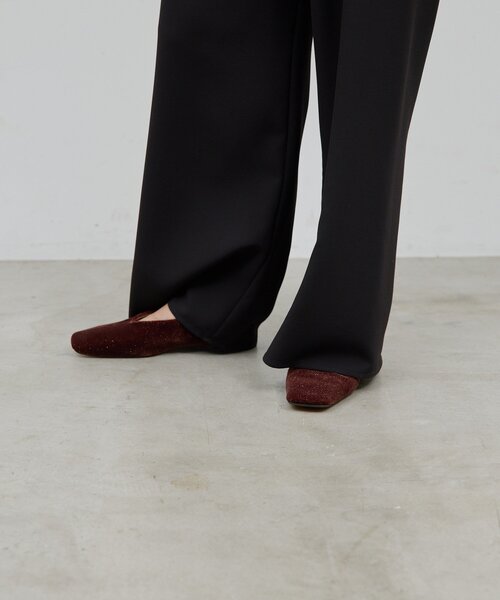GALLARDAGALANTE（ガリャルダガランテ）の「【2.718】ベロアフラットシューズ（パンプス・レディース・ブラウン/ブラック・36/37/38）」の7枚目の写真