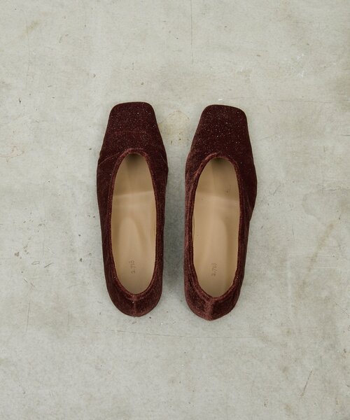 GALLARDAGALANTE（ガリャルダガランテ）の「【2.718】ベロアフラットシューズ（パンプス・レディース・ブラウン/ブラック・36/37/38）」の9枚目の写真