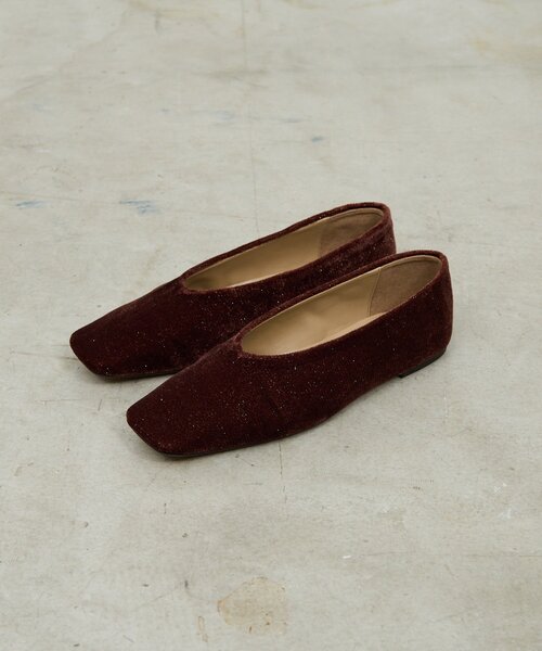GALLARDAGALANTE（ガリャルダガランテ）の「【2.718】ベロアフラットシューズ（パンプス・レディース・ブラウン/ブラック・36/37/38）」の10枚目の写真