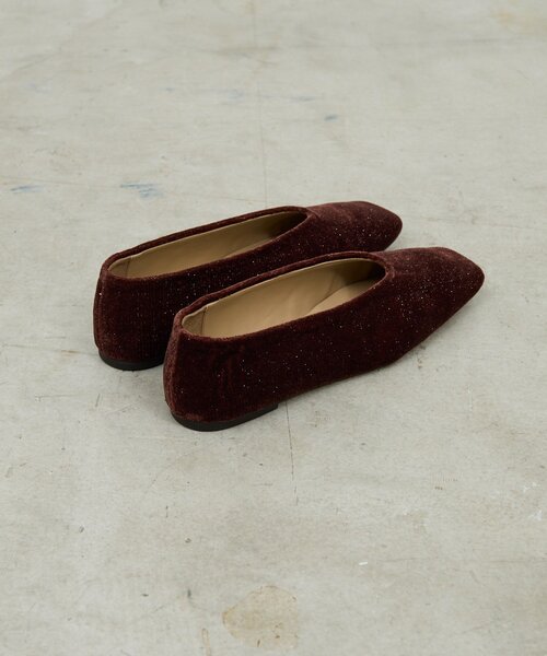GALLARDAGALANTE（ガリャルダガランテ）の「【2.718】ベロアフラットシューズ（パンプス・レディース・ブラウン/ブラック・36/37/38）」の12枚目の写真