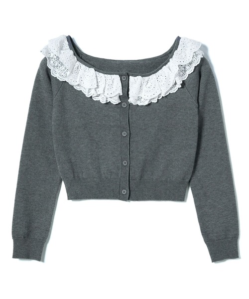 ベルラッフルニットカーディガン（カーディガン/ボレロ）｜mic by Olu