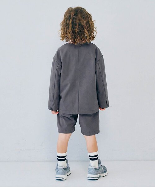 p.premier（ピードットプルミエ）の「ノーカラーダブルジャケット_ジュニア対応（スーツジャケット・キッズ・ネイビー/ブラック/グレー・90/100/110/120/130/140）」の14枚目の写真