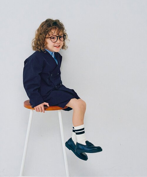 p.premier（ピードットプルミエ）の「ノーカラーダブルジャケット_ジュニア対応（スーツジャケット・キッズ・ネイビー/ブラック/グレー・90/100/110/120/130/140）」の20枚目の写真