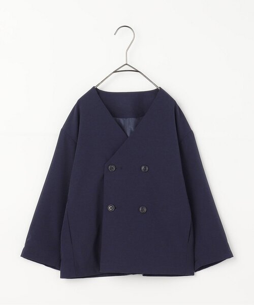 p.premier（ピードットプルミエ）の「ノーカラーダブルジャケット_ジュニア対応（スーツジャケット・キッズ・ネイビー/ブラック/グレー・90/100/110/120/130/140）」の17枚目の写真