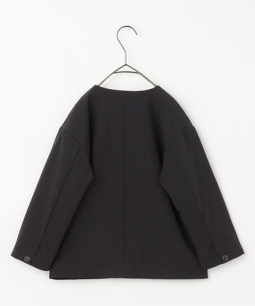 p.premier（ピードットプルミエ）の「ノーカラーダブルジャケット_ジュニア対応（スーツジャケット・キッズ・ネイビー/ブラック/グレー・90/100/110/120/130/140）」の5枚目の写真