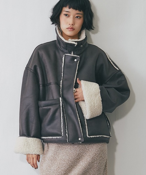 ショート丈ムートンコート（ムートンコート）｜ANOTHER S（アナザー