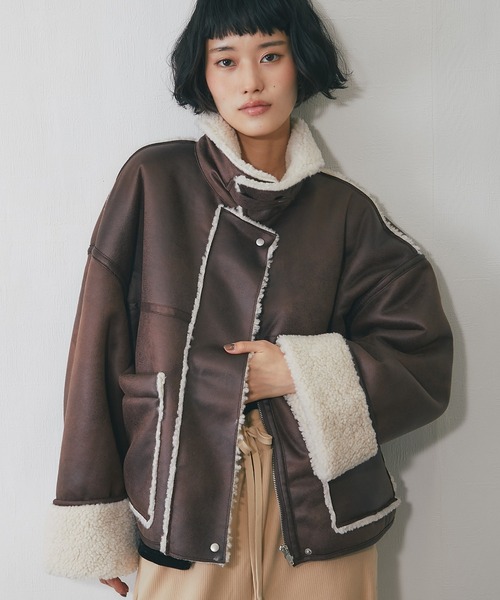 ショート丈ムートンコート（ムートンコート）｜ANOTHER S（アナザー