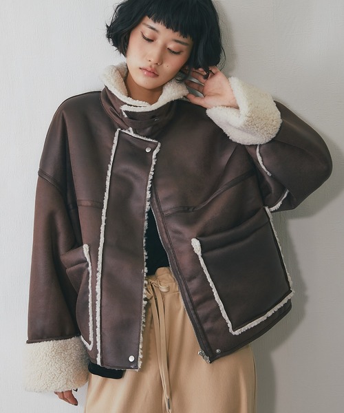 LAGUAGEM ショートムートンコート laguagem ショートコートムートン LAGUA GEM | POCKET POINT FAUX FUR