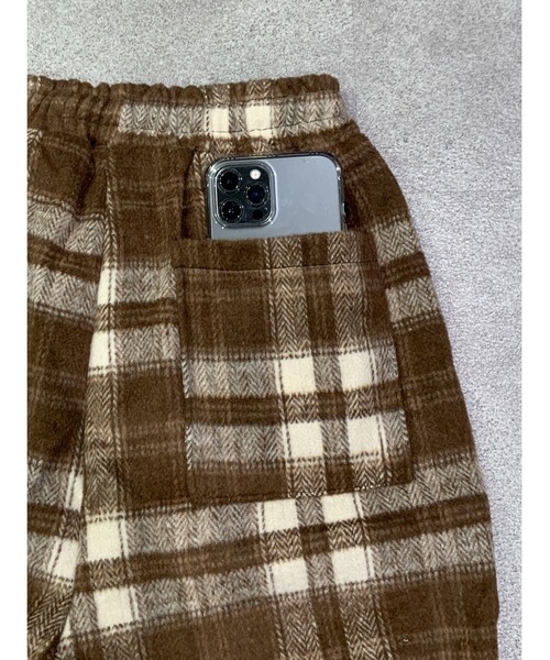 link lot(リンクロット)の「【起毛】チェックイージーネルパンツ【UNISEX】(その他パンツ・レディース・ブラック/グリーン/ブラウン・M/L)」の14枚目の写真