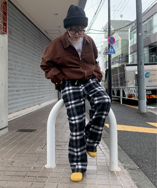 link lot(リンクロット)の「【起毛】チェックイージーネルパンツ【UNISEX】(その他パンツ・レディース・ブラック/グリーン/ブラウン・M/L)」の20枚目の写真