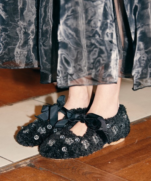 X SUSAN FANG] FURRY MARYJANES（バレエシューズ）｜ROCKFISH