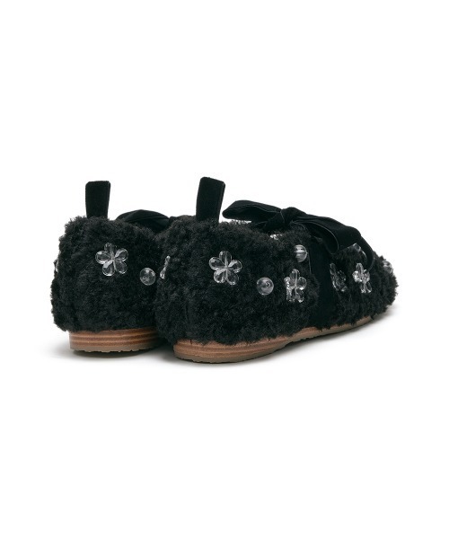 ROCKFISH WEATHERWEAR（ロックフィッシュウェザーウェア）の「[X SUSAN FANG] FURRY MARYJANES（バレエシューズ・レディース・ブラック/ピンク/クリーム・23.5cm/24.5cm/23.0cm/24.0cm/25.0cm）」の14枚目の写真