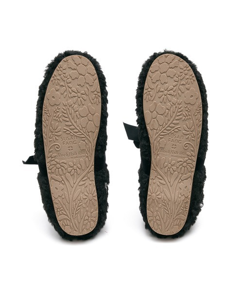 ROCKFISH WEATHERWEAR（ロックフィッシュウェザーウェア）の「[X SUSAN FANG] FURRY MARYJANES（バレエシューズ・レディース・ブラック/ピンク/クリーム・23.5cm/24.5cm/23.0cm/24.0cm/25.0cm）」の12枚目の写真