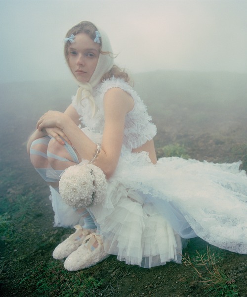 ROCKFISH WEATHERWEAR（ロックフィッシュウェザーウェア）の「[X SUSAN FANG] FURRY MARYJANES（バレエシューズ・レディース・ブラック/ピンク/クリーム・23.5cm/24.5cm/23.0cm/24.0cm/25.0cm）」の5枚目の写真