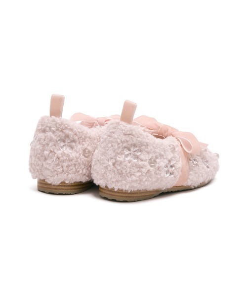 ROCKFISH WEATHERWEAR（ロックフィッシュウェザーウェア）の「[X SUSAN FANG] FURRY MARYJANES（バレエシューズ・レディース・ブラック/ピンク/クリーム・23.5cm/24.5cm/23.0cm/24.0cm/25.0cm）」の9枚目の写真