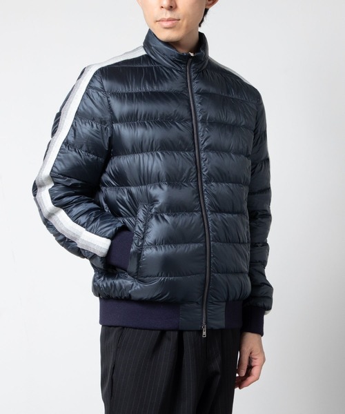 HERNO(ヘルノ)の「HERNO RESORT DOWN JACKET ヘルノ リゾート ダウンジャケット(ダウンジャケット/コート・メンズ・ブラック/ネイビー系1/グレー系1・50/48/46)」の1枚目の写真