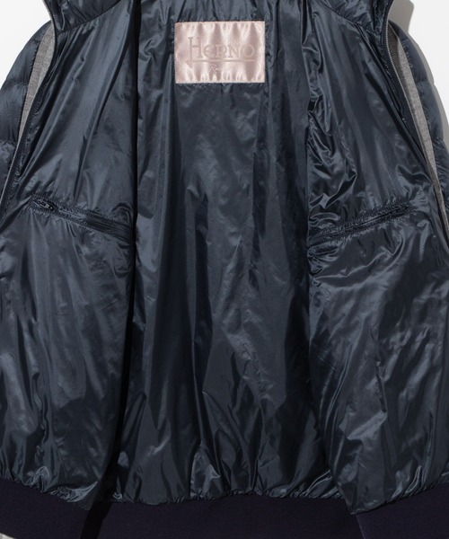 HERNO(ヘルノ)の「HERNO RESORT DOWN JACKET ヘルノ リゾート ダウンジャケット(ダウンジャケット/コート・メンズ・ブラック/ネイビー系1/グレー系1・50/48/46)」の14枚目の写真