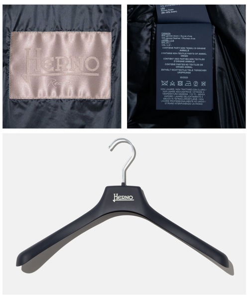 HERNO(ヘルノ)の「HERNO RESORT DOWN JACKET ヘルノ リゾート ダウンジャケット(ダウンジャケット/コート・メンズ・ブラック/ネイビー系1/グレー系1・50/48/46)」の17枚目の写真