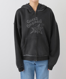 Guess | GUESS/ゲス GO OS STAR RHINESTON HOODIE(パーカー)