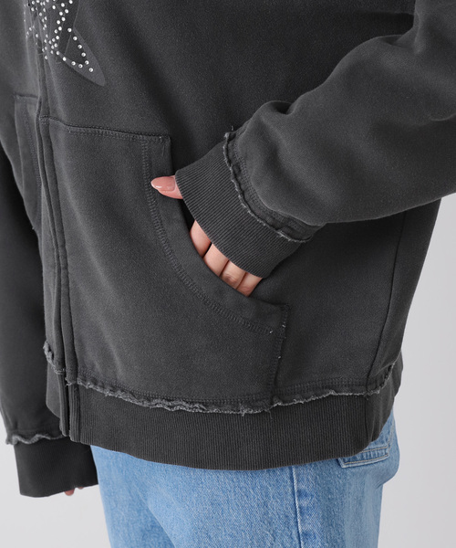 Guess（ゲス）の「GUESS/ゲス GO OS STAR RHINESTON HOODIE（パーカー・レディース・ブルー/ブラック・SMALL）」の10枚目の写真