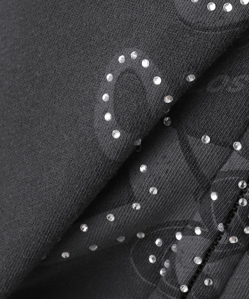 Guess（ゲス）の「GUESS/ゲス GO OS STAR RHINESTON HOODIE（パーカー・レディース・ブルー/ブラック・SMALL）」の14枚目の写真