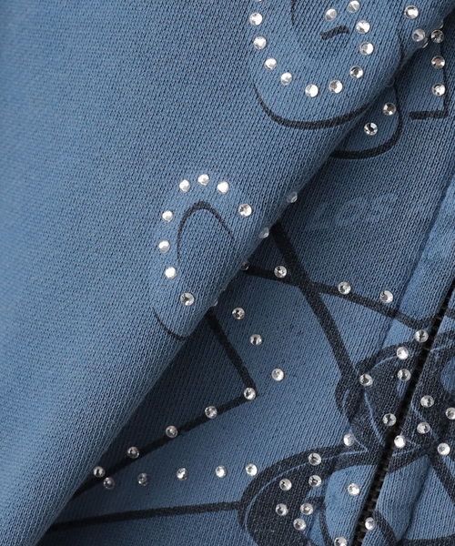 Guess（ゲス）の「GUESS/ゲス GO OS STAR RHINESTON HOODIE（パーカー・レディース・ブルー/ブラック・SMALL）」の15枚目の写真