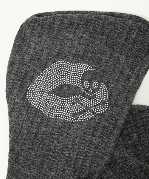 dispark（ディスパーク）の「DISPARK/フードラインストーンジップパーカー（パーカー・レディース・カーキ/チャコール・FREE）」の4枚目の写真