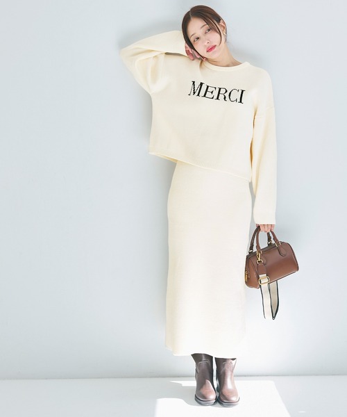 セール】【WEB限定セール】ウォッシャブル モールニットスカート