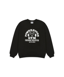 パワーハウス オーバーサイズ スウェットシャツ (ブラック)