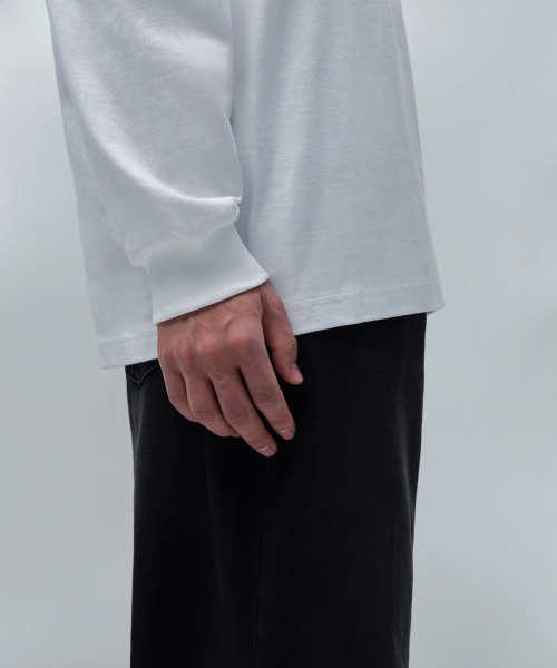 MUSINSA STANDARD（ムシンサスタンダード）の「フードパーカー長袖Tシャツ[ホワイト]（パーカー・メンズ・その他・SMALL/MEDIUM/LARGE/X-LARGE/XX-LARGE/XXX-LARGE）」の6枚目の写真