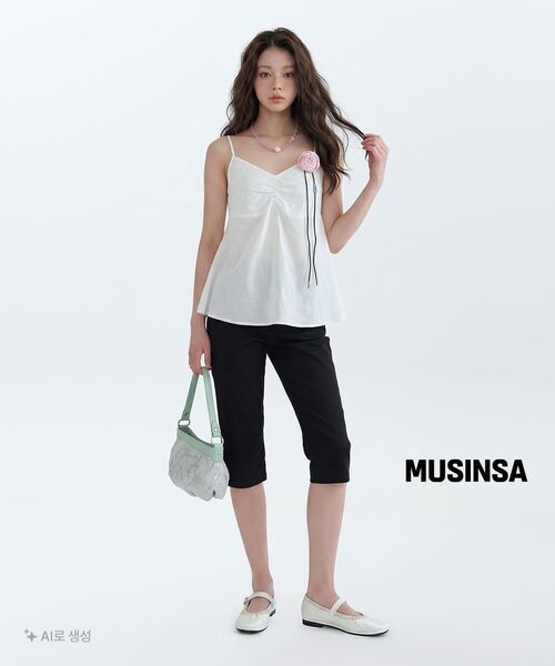 MUSINSA STANDARD WOMAN（ムシンサスタンダードウーマン）の「ウィメンズコットンカプリパンツ[ブラック]（その他パンツ・レディース・その他・30/28/24/26/27/29/25）」の11枚目の写真