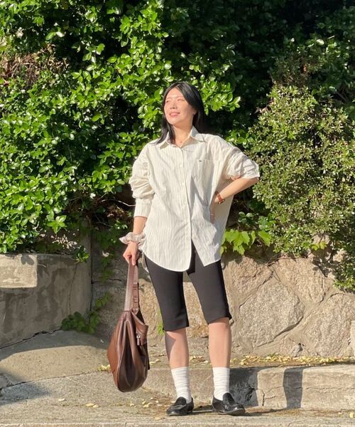 MUSINSA STANDARD WOMAN（ムシンサスタンダードウーマン）の「ウィメンズコットンカプリパンツ[ブラック]（その他パンツ・レディース・その他・30/28/24/26/27/29/25）」の9枚目の写真