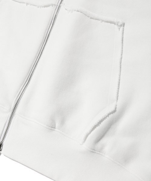 YOUHEE(ユヒ)の「RIBBON DETAIL HOOD ZIP-UP WHITE(パーカー・レディース・その他・FREE)」の6枚目の写真