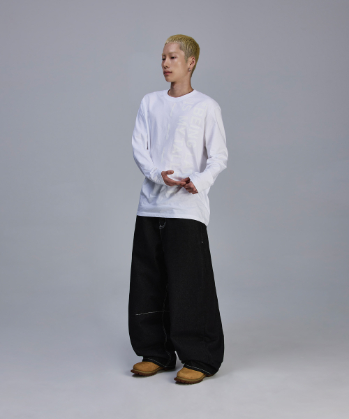 SCALLYWAG（スカリーワグ）の「バックロゴ生地ダートデニム[ブラック]（デニムパンツ・レディース・その他・SMALL/MEDIUM/LARGE/X-LARGE）」の6枚目の写真