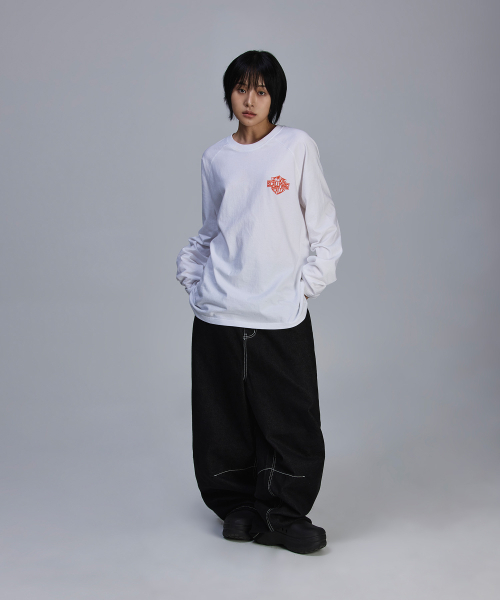 SCALLYWAG（スカリーワグ）の「バックロゴ生地ダートデニム[ブラック]（デニムパンツ・レディース・その他・SMALL/MEDIUM/LARGE/X-LARGE）」の8枚目の写真