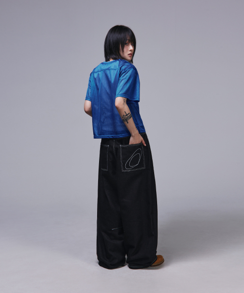 SCALLYWAG（スカリーワグ）の「バックロゴ生地ダートデニム[ブラック]（デニムパンツ・レディース・その他・SMALL/MEDIUM/LARGE/X-LARGE）」の10枚目の写真