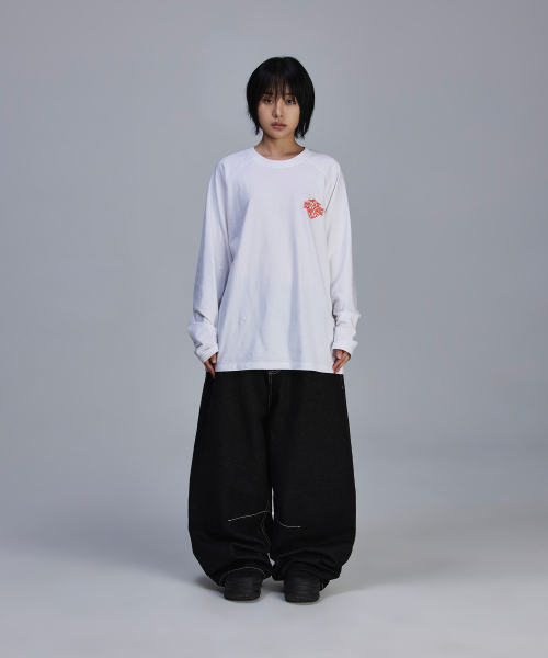 SCALLYWAG（スカリーワグ）の「バックロゴ生地ダートデニム[ブラック]（デニムパンツ・レディース・その他・SMALL/MEDIUM/LARGE/X-LARGE）」の12枚目の写真